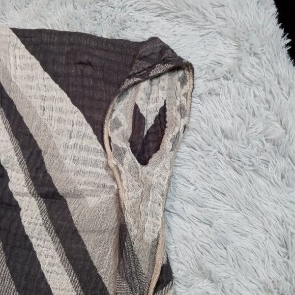 American Eagle Outfitters Womens Sweater Cardigan Gray Shawl Open Front One Size - Picture 4 of 8